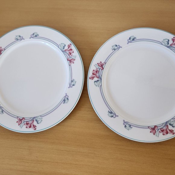 2 Homer Laughlin Dinner Plates Sara Seville Line Restaurant Ware - Picture 1 of 5